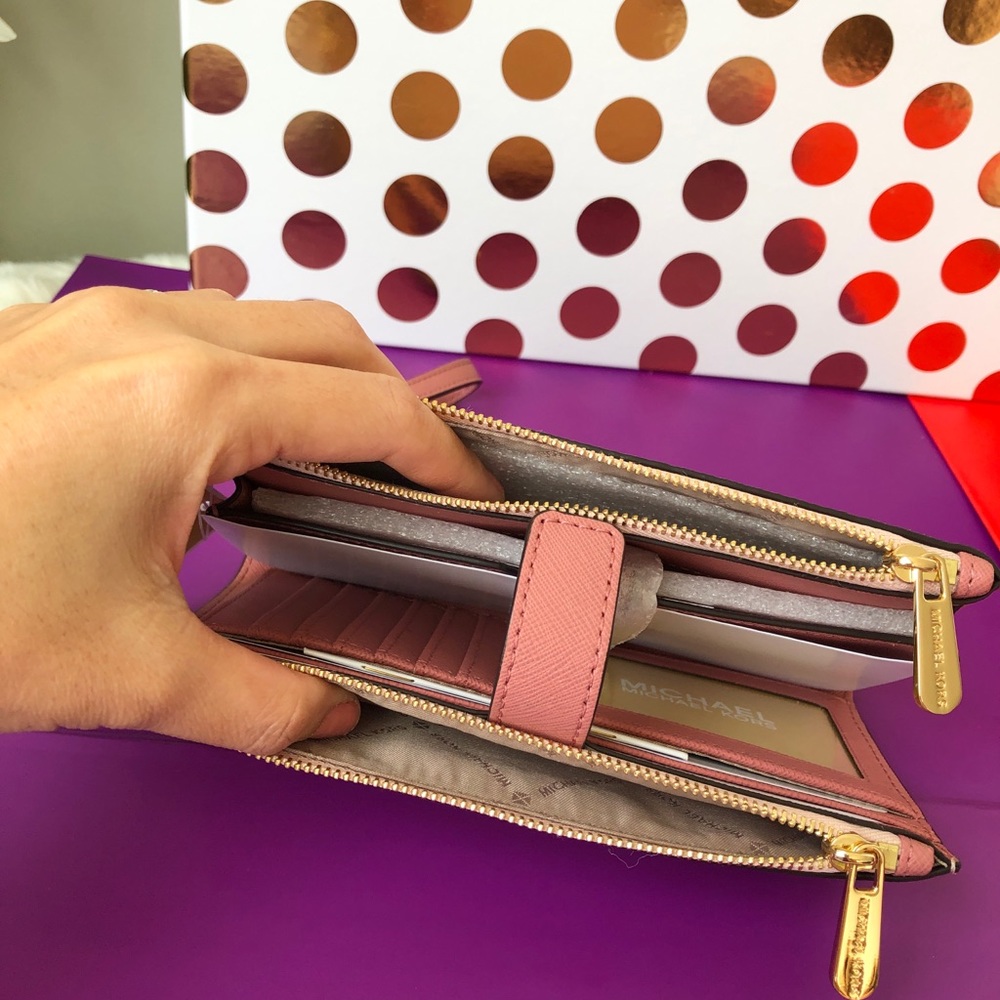 🌹Michael Kors Jet Set Travel Double Zipper Ballet - Picture 6 of 8